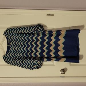 Luxology chevron dress size 6